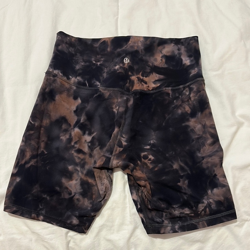 Black and Brown Tie-Dye Shorts